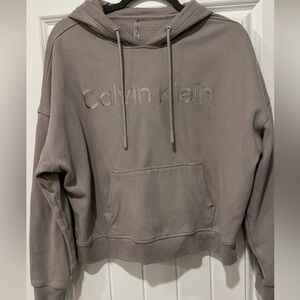 Calvin Klein Sweatshirt Performance Cropped Hoodie SZ M